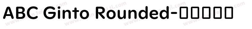 ABC Ginto Rounded字体转换